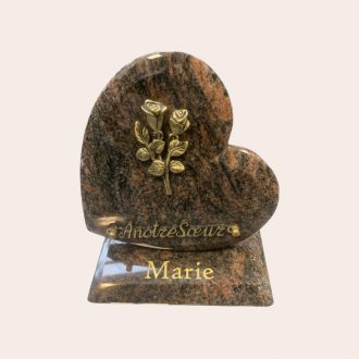 Plaque Souvenir Cœur